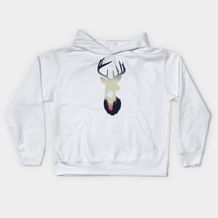 Deer silhuette Kids Hoodie